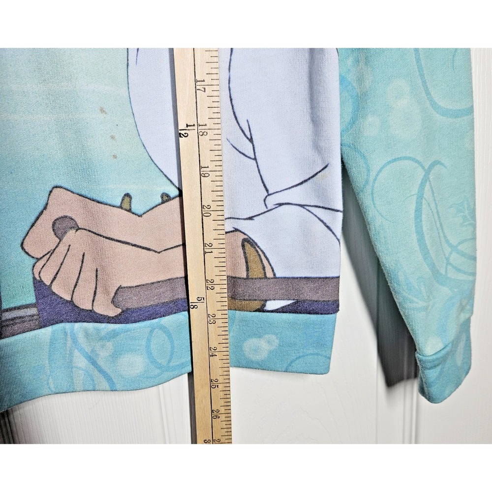 Disney The Little Mermaid "Kiss The Girl" AOP Light Sweatshirt Juniors' Medium - Picture 4 of 9